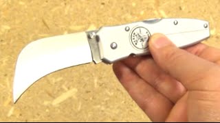 Klein Tools Hawkbill Folding Knife Review [upl. by Rednazxela]