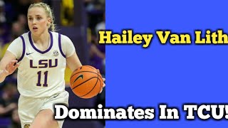 Hailey Van Lith Dominates In First Tcu Game By Scoring 27 Points7 Assists amp 6 Steals [upl. by Stig167]