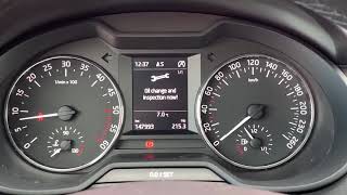 Skoda Rapid service amp esi Reset [upl. by Aura]