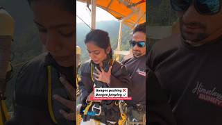 Himalayan Bungy Rishikesh bungee bungeejumping jumping adventure trending viral shorts [upl. by Lamiv]