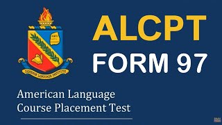 ALCPT FORM 97 [upl. by Huesman894]