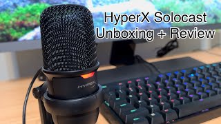 HyperX Solocast USB Microphone Unboxing  Review [upl. by Gottlieb839]