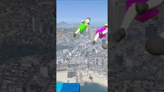 GTA V Epic Water Ragdolls  JumpsFails ep40  Euphoria Physics  shorts [upl. by Osana]