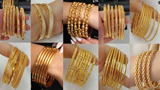 Latest Gold Bangles Designs for Eid l Unique Gold Bangles Designs 2023 l سونے کی چوڑیوں کے ڈیزائنر [upl. by Halfon]