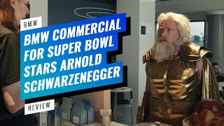 ▷ ARNOLD SCHWARZENEGGER es ZEUS en el ANUNCIO de BMW SuperBowlCommercials2022 [upl. by Sibyls]