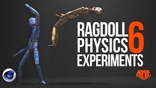 RagDoll Experiments 6  Physics fun in Cinema 4D [upl. by Ultann]