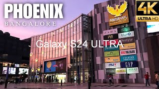 Phoenix Market City Bangalore Walking Tour 4K  Samsung S24 ULTRA [upl. by Dann615]