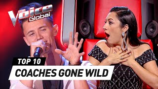 Blind Auditions that make the COACHES GO CRAZY on The Voice [upl. by Icyac269]