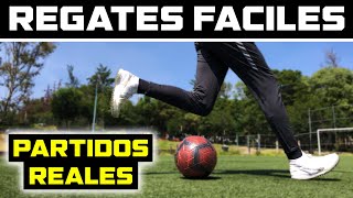 APRENDE 5 REGATES FACILES de FÚTBOL que PUEDES USAR en PARTIDOS REALES  TUTORIAL de FUTBOL [upl. by Flory]