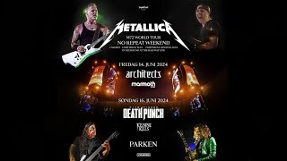 METALLICA  PARKEN 14  16 JUNI 2024 [upl. by Cullin]