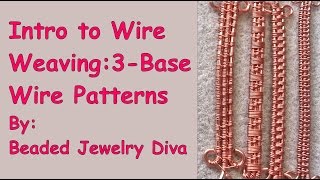 Wire Weaving Patterns With 3 Base Wires  Wire Weaving Tutorial [upl. by Petronille]