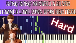 The Beatles  Maxwells Silver Hammer  Piano Tutorial and Lyrics [upl. by Arocahs]