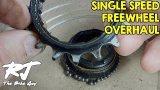 Single Speed Freewheel Overhaul  DisassemblyAssembly [upl. by Ojoj]