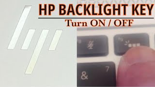 HP How to Turn Keyboard Lighting On Off  Enable  Disable HP Backlight Keyboard [upl. by Juana]