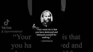 Dostoevsky Quote Betrayal SelfDestruction Regret Heartbreak Pain Loss [upl. by Damal643]