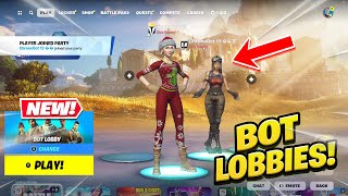 How To Get BOT LOBBIES In Fortnite Chapter 5 Season 2 Bot Lobby Tutorial [upl. by Haisej]