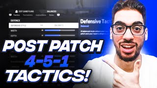 POST PATCH BEST META 451 FORMATION amp CUSTOM TACTICS  FC 24 Ultimate Team [upl. by Crain]