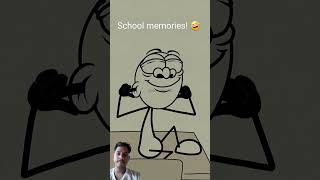 School life memories funny cartoon animation funny shortvideo ytanshushorts viralvideos [upl. by Oinoitna]