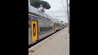 trenitalia treno rock in transito alla stazione di settebagni trainspotting trains spotter [upl. by Verda]