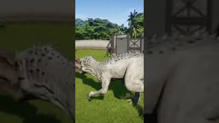 REXY VS INDOMINUS REX jurassicworld [upl. by Aerdied]