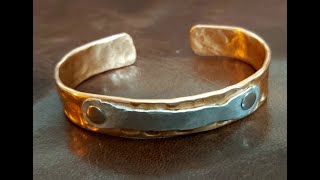 Brazalete de cobre 💖 DIY Copper Bracelet  Easy [upl. by Led]