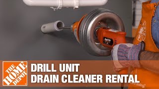 General Pipe Cleaners Drill Unit Drain Cleaner  The Home Depot Rental [upl. by Appel]