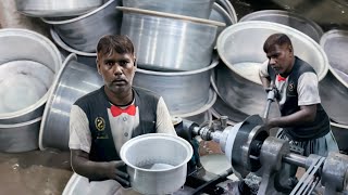 Behind the Forge Crafting Aluminum Utensils at a Silver Factory in Pakistan utensilmaking [upl. by Alleram215]