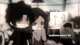 fandoms react to tears on a withered flower  gacha club  manhwa [upl. by Zhang296]