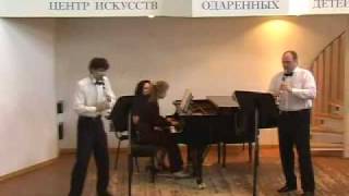 Felix Mendelssohn Concert Piece No1 for 2 Clarinets amp Piano [upl. by Bevis]