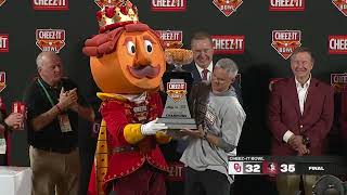 A special football team  Mike Norvell lifts CheezIt Bowl trophy for FSU  ESPN College Football [upl. by Arahs]