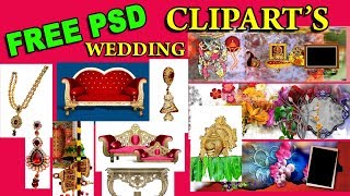 FREE PSD CLIPART’S wedding amp reception amp gold ornaments Templates ss free psd298 [upl. by Brenden]