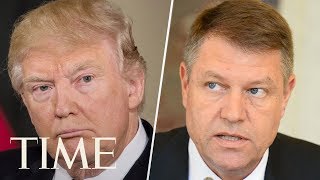 President Donald Trump Holds Press Conference With Romanian President Klaus Iohannis  TIME [upl. by Dustan]