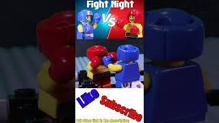 A Rocky Balboa Montage   Blue vs Red Boxing Match Lego Stop Motion [upl. by Moclam]