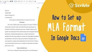 Setting up MLA Format Paper in Google Docs StepbyStep 2020  Scribbr 🎓 [upl. by Bashemath]