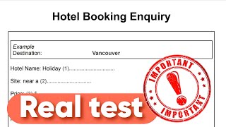 Hotel booking enquiry ielts fever listening test 7 with answers [upl. by Valiant572]