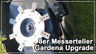 Gardena Sileno MesserscheibeUpgrade  Messerteller aus Edelstahl mit 8 Messern [upl. by Leasim]