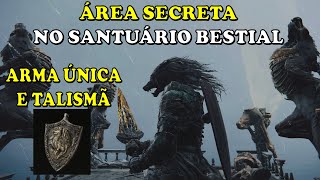 Elden Ring  Área secreta no Santuário Bestial CAELID  Arma única Cinquedea e um ótimo Talismã [upl. by Assenej]