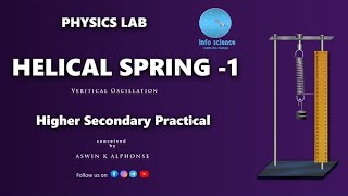 Helical Spring 1  Spring Constant by vertical Oscillation method physics hse [upl. by Pelletier266]