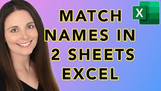 Match Names on Two Excel Sheets with VLOOKUP – Create Unique ID in Excel [upl. by Yeldoow]