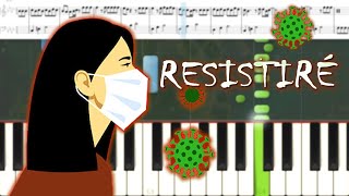 RESISTIRÉ 😷💪🏻  Piano Tutorial Fácil [upl. by Sathrum892]