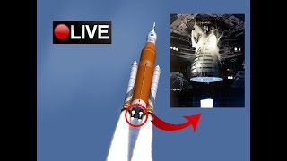 LIVE  RS25 Engine Test on the Stennis Space Center [upl. by Balthasar]