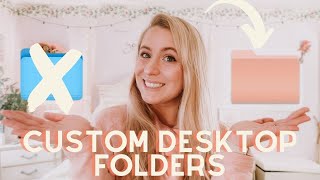 How to Change Mac Folder Icons  Custom Mac Desktop Folders Tutorial [upl. by Jayne]