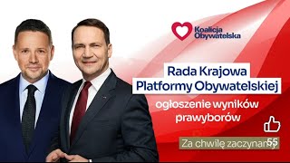 Rada Krajowa PO  ogłoszenie wyników prawyborów 23112025 godz 1100 [upl. by Anonyw]