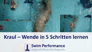 Schwimmen lernen In 5 Schritten die Kraul Rollwende erlernen  Dominik Franke [upl. by Sucul]