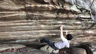 Chattanooga Bouldering  Lookout Mountain  Nine Lives V9 [upl. by Eresed]