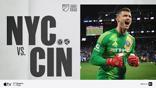 New York City FC vs FC Cincinnati  Audi 2024 MLS Cup Playoffs  Full Match Highlights [upl. by Medardas]