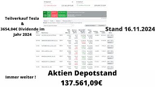 Wie viel Dividende habe ich 2024 mit meinen 137000€ Aktien Depot bekommen aktien etf [upl. by Wenda]