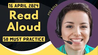 PTE Read Aloud  APRIL 2024  MUST PRACTICE [upl. by Gerek]