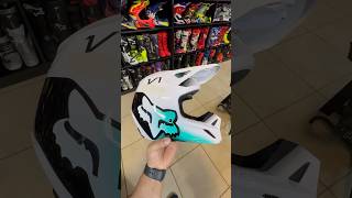 Capacete fox v1 toxsky foxracing capacete moto motocross honda crf230 crf250 ktm enduro [upl. by Tekcirc]