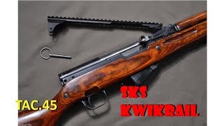 SKS Magwedge KWIKRAIL rail system install Best SKS Accessory Ever [upl. by Skylar]